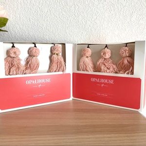 Opalhouse pink tassel garland 2 box NIB